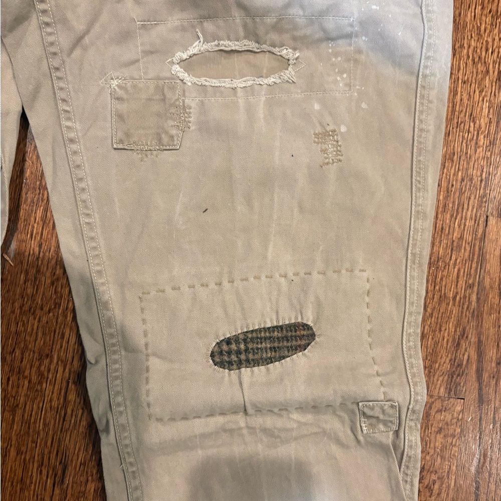 Polo Ralph Lauren patchwork khaki Chino size 38x34 new - Picture 5 of 7